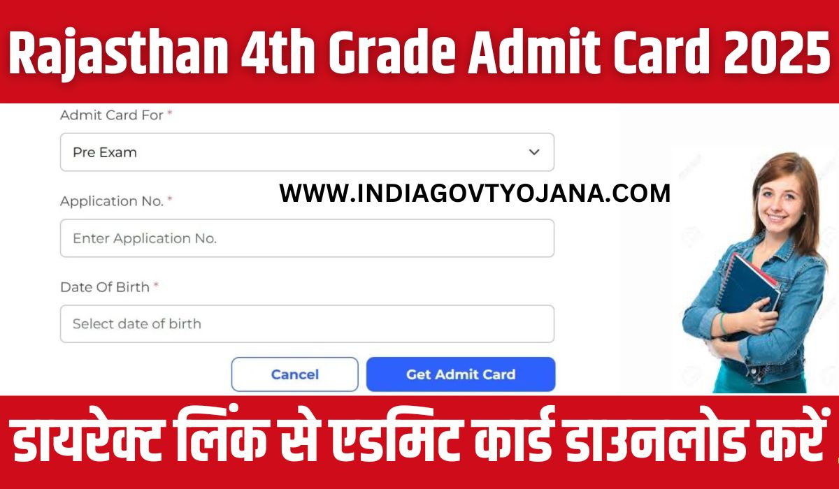 Rajasthan 4th Grade Admit Card 2025